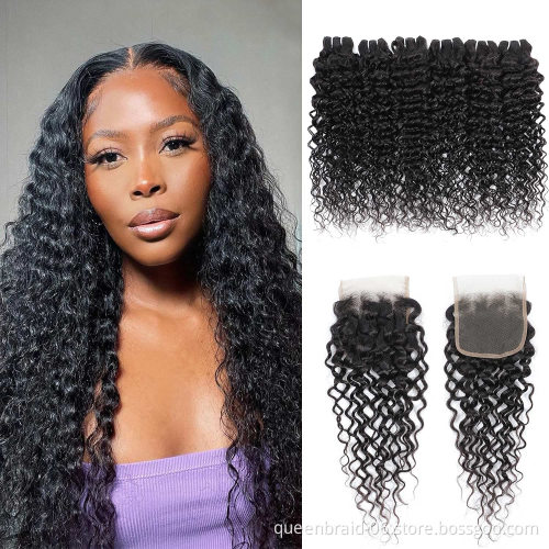 Brazilian Virgin Curly Hair Bundles with Kinky Curly Weave Human Hair Bundles with Free Part Unprocessed Remy Hair Bundles